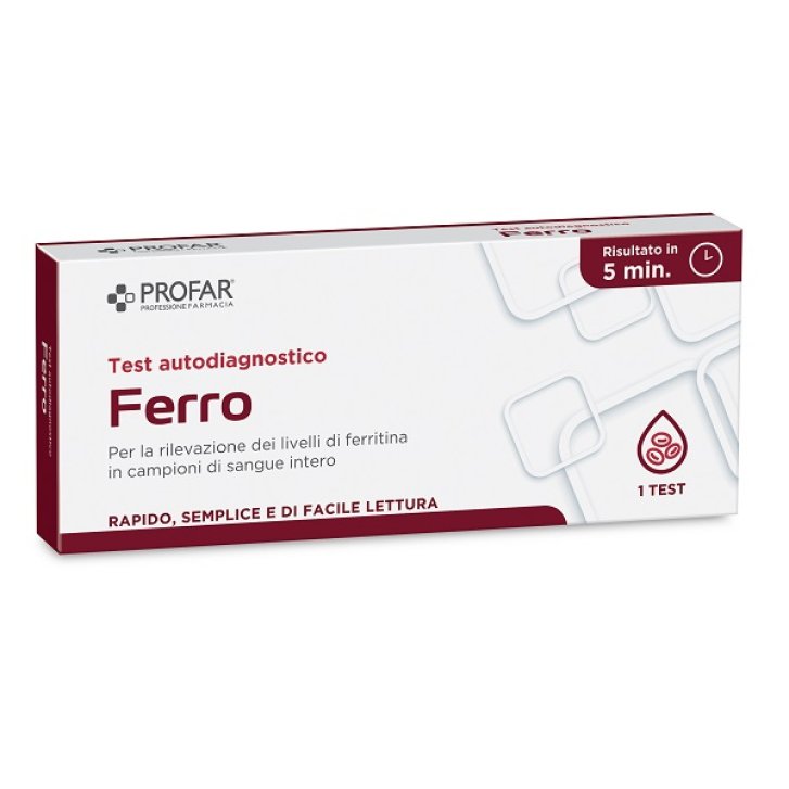PROFAR TEST FERRO TEST RAPIDO IMMUNOCROMATROGRAFICO A FLUSSOLATERALE 1 PEZZO