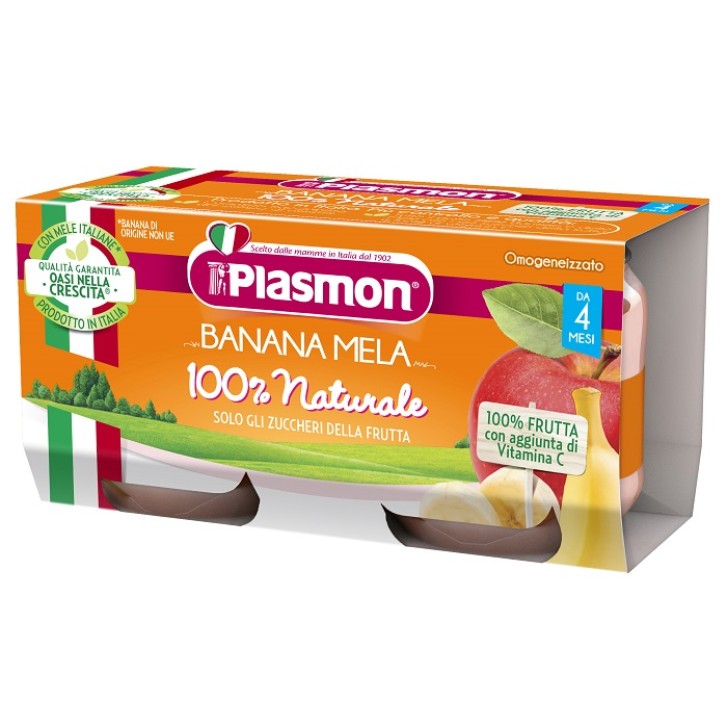 OMOG PLASMON BANANA/MELA 2X80GR