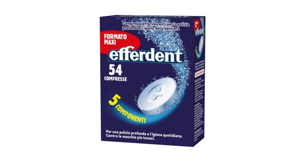 EFFERDENT - Vaschetta Porta Protesi Dentali E Dentiere