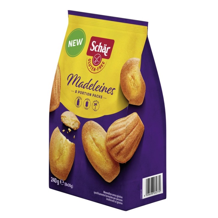 SCHAR MADELEINES SENZA LATTOSIO 8 PORZIONI DA 30 G