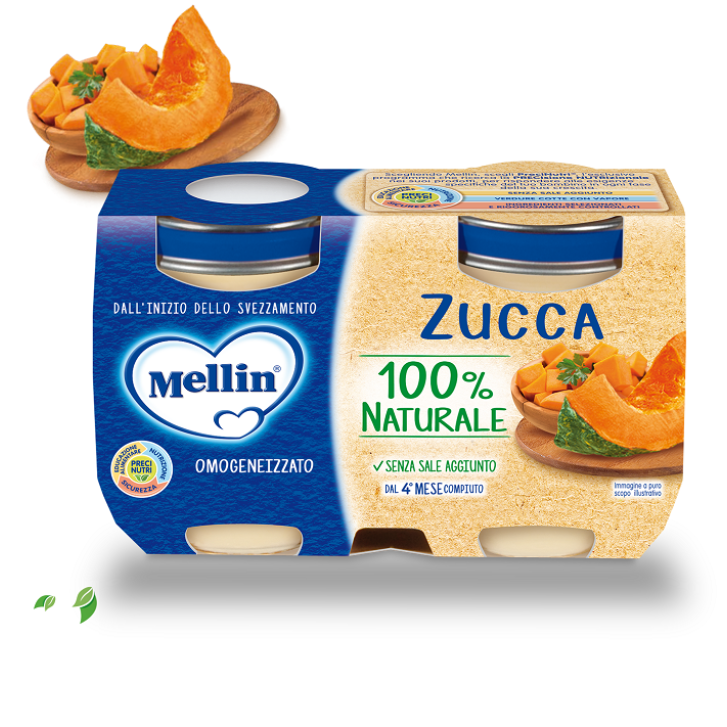 MELLIN-OMO ZUCCA 2X125G