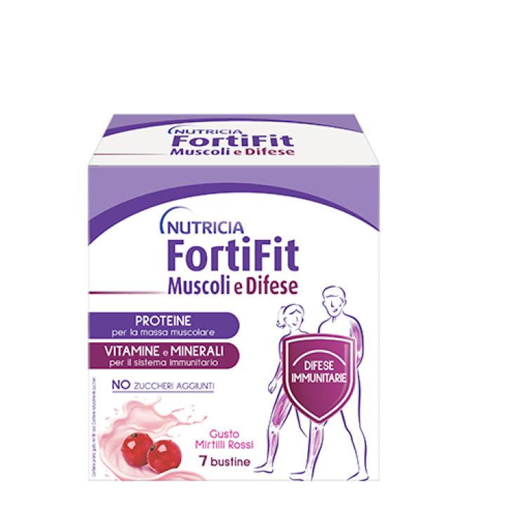 FORTIFIT MUSCOLI&DIFESE MIRTILLO ROSSO 7 BUSTINE