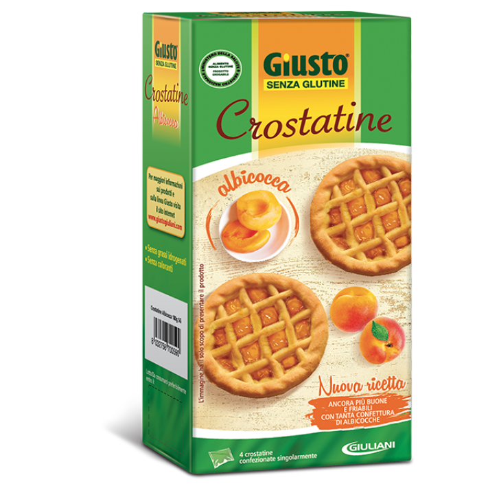 GIUSTO SENZA GLUTINE CROSTATINA ALBICOCCA 180 G