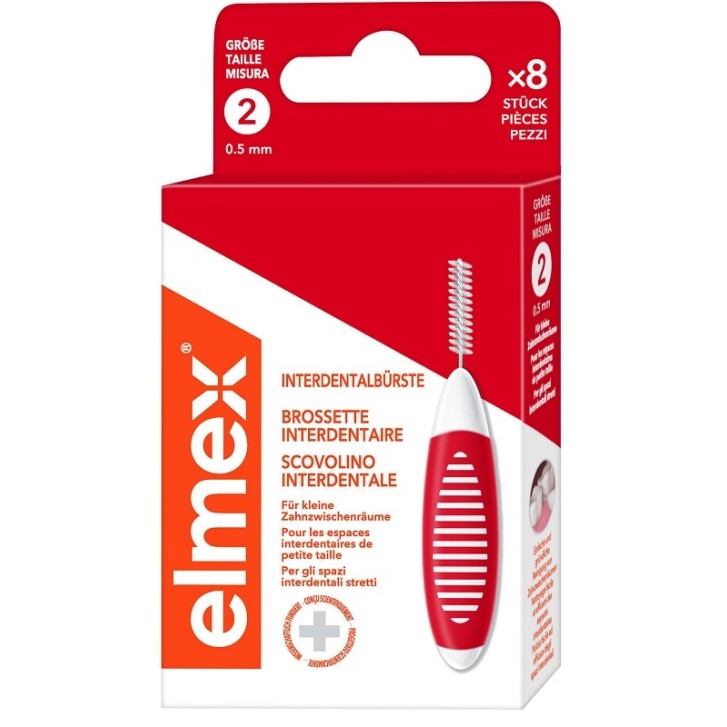 ELMEX INTERDENTAL BRUSH RED