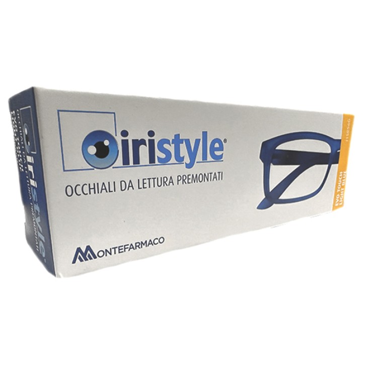 OCCHIALE DA LETTURA PREMONTATO IRISTYLE EVO TOUCH LIGHT BLUE3,0