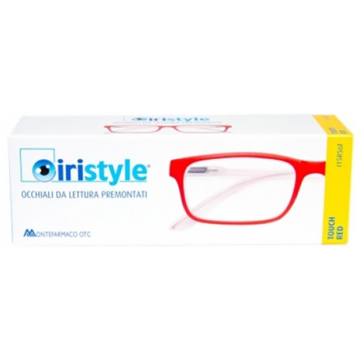 OCCHIALE DA LETTURA PREMONTATO IRISTYLE EVO TOUCH RED 2,5