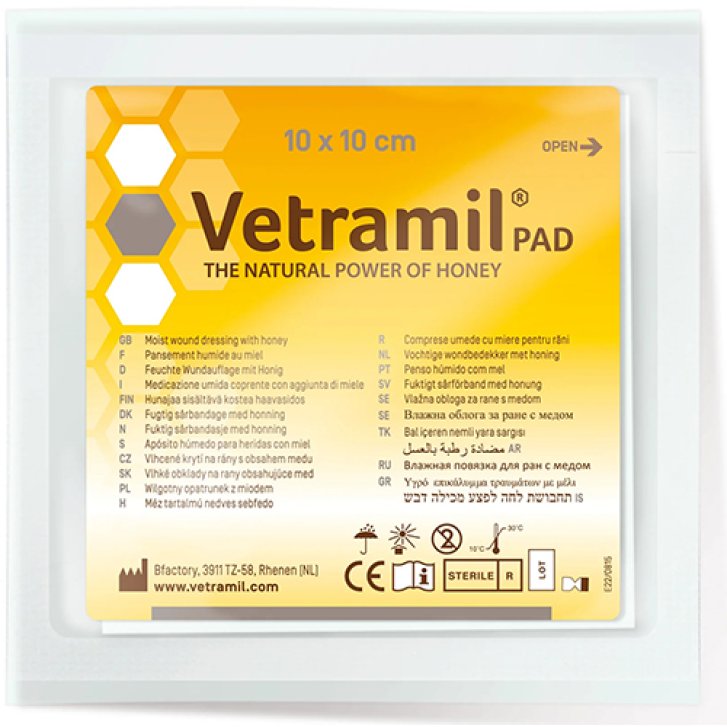 VETRAMIL PAD GARZA 10X10CM 5PZ