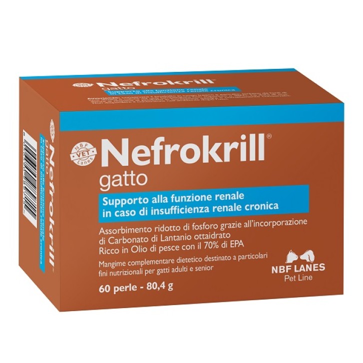 NEFROKRILL GATTO integratore veterinario 60 perle