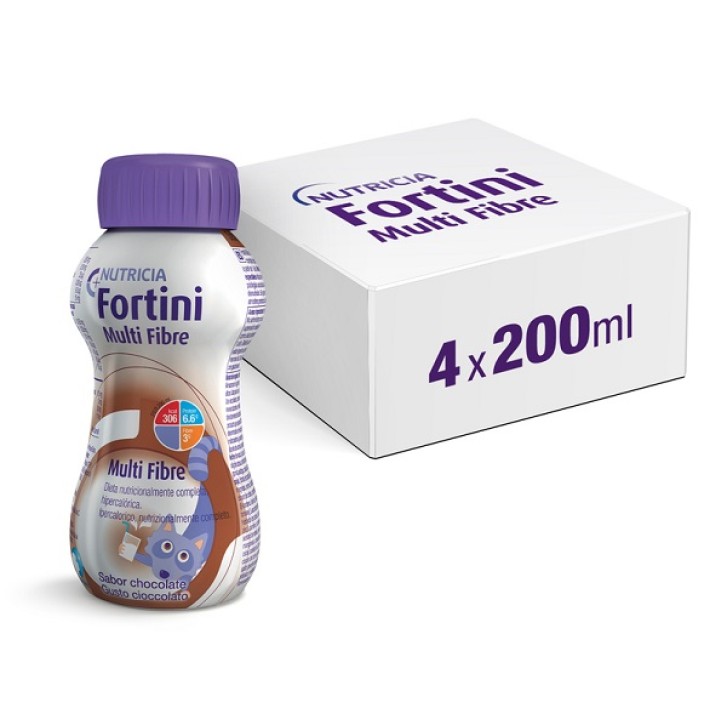 Nutricia Fortini Multi fibre gusto cioccolato 200 Ml