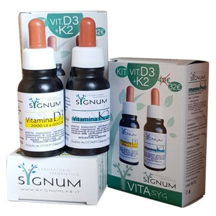 VITASYG KIT COMPOSTO DA VITAMINA D3 20 ML + VITAMINA K2 20 ML