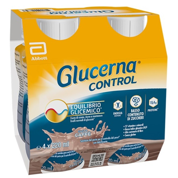 GLUCERNA CONTROL CAFFE'4X220ML GLUCERNA CONTROL CAFFE'4X220ML
