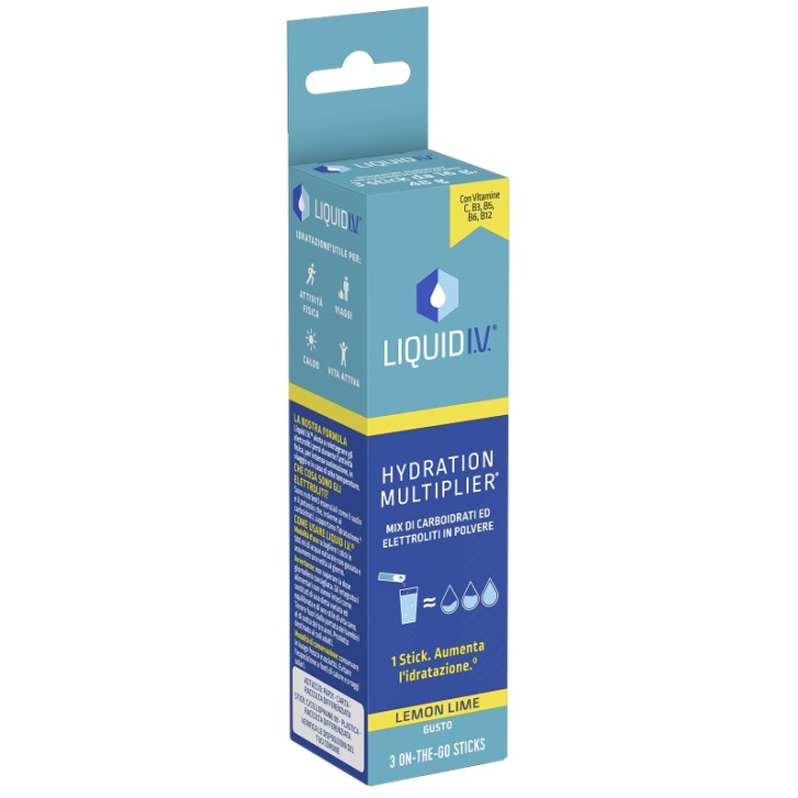 LIQUID IV HYDRATION MULTIPLIER LEMON LIME 3 ON-THE-GO STICKSDA 12 G
