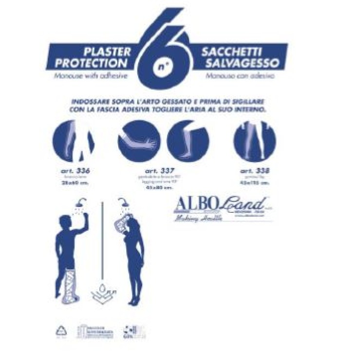 SACCHETTO PROT.GESSO BRACCIO 6PZ