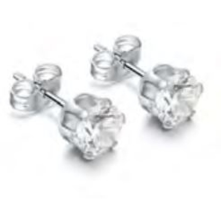 CAPRICE DE LAURE ORECCHINI PUNTO LUCE ZIRCONIA 6MM