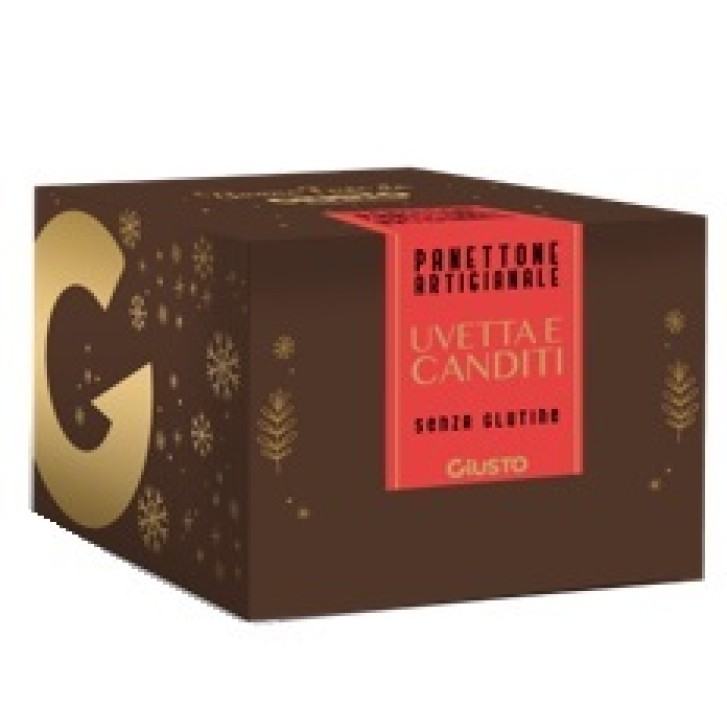 GIUSTO PANETTONE UVET/CAND 600G