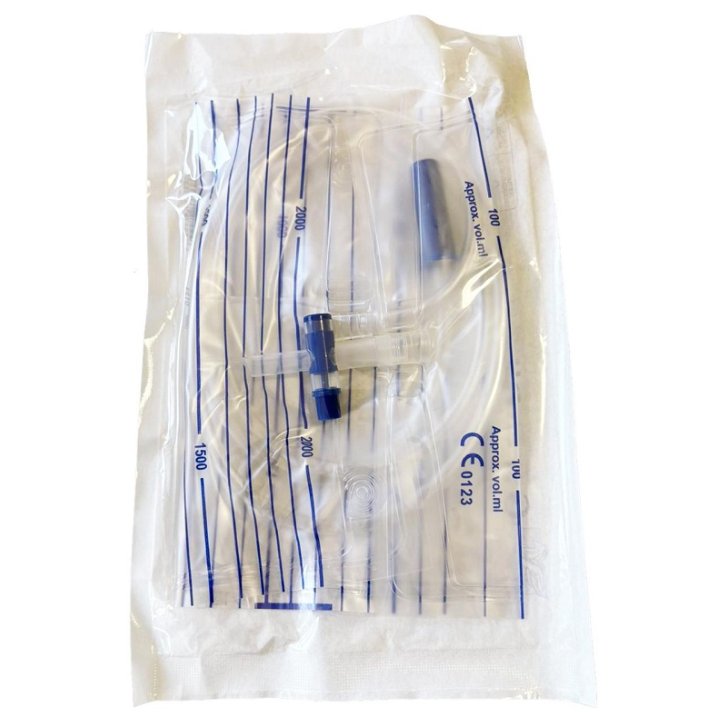Sacca Di Raccolta Urina 2 Litri Con Scarico Tubo 130 Cm 1 Pezzo - GAMMADIS FARMACEUTICI Srl