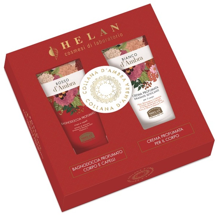 HELAN COLLANA D'AMBRA COF ROSSO