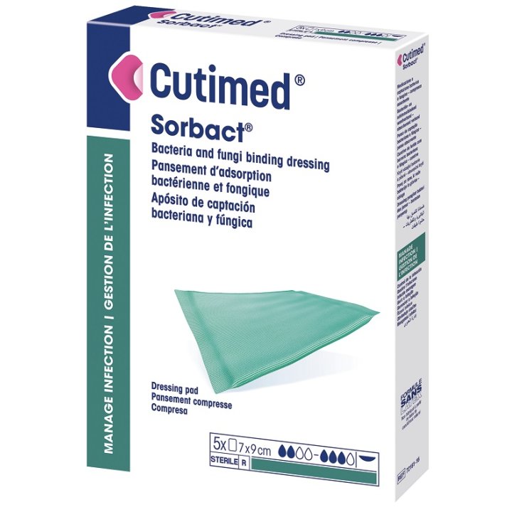 CUTIMED SORBACT PAD10X10CM 5PZ