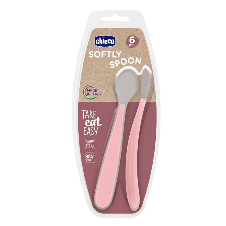 CH CUCCHIAIO SIL DOPP ROSA 6M