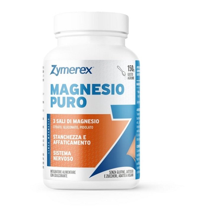 Zymerex Magnesio Puro Integratore con 3 Sali di Magnesio 150 g - Wilco Farma Srl Su Zymerex Magnesio Puro Integratore con 3 Sali di Magnesio 150 g - Wilco Farma Srl Su