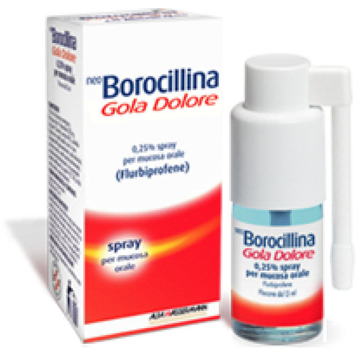 NEOBOROCILLINA GOLA DOLORE*1 flaconcino spray 15 ml 37,5 mgmenta