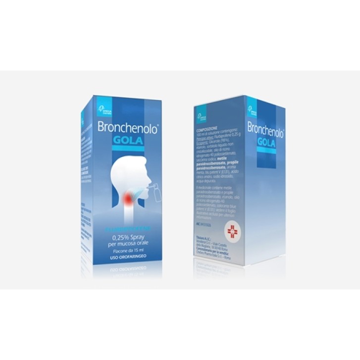 BRONCHENOLO GOLA*spray mucosa orale 15 ml 0,25%
