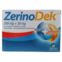 ZERINOACTIV*20 cpr 200 mg + 30 mg