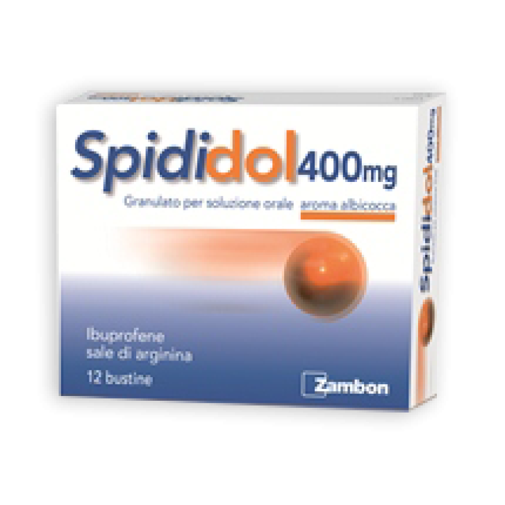 SPIDIDOL orale 12 bustine 400 mg aroma albicocca