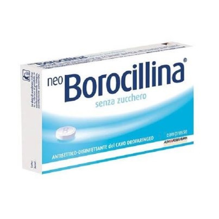 NEOBOROCILLINA*16 pastiglie 1,2 mg + 20 mg senza zucchero