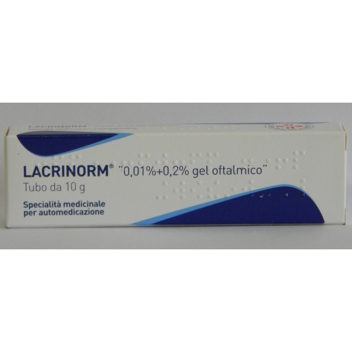 LACRINORM*gel oftalmico 10 g 0,01%