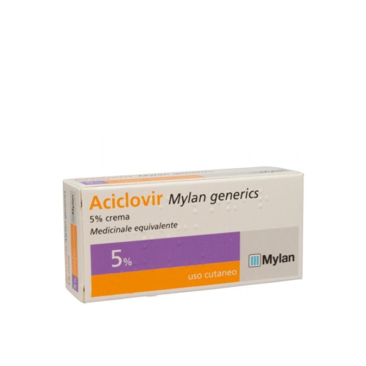 ACICLOVIR (MYLAN GENERICS)*crema derm 3 g 5%