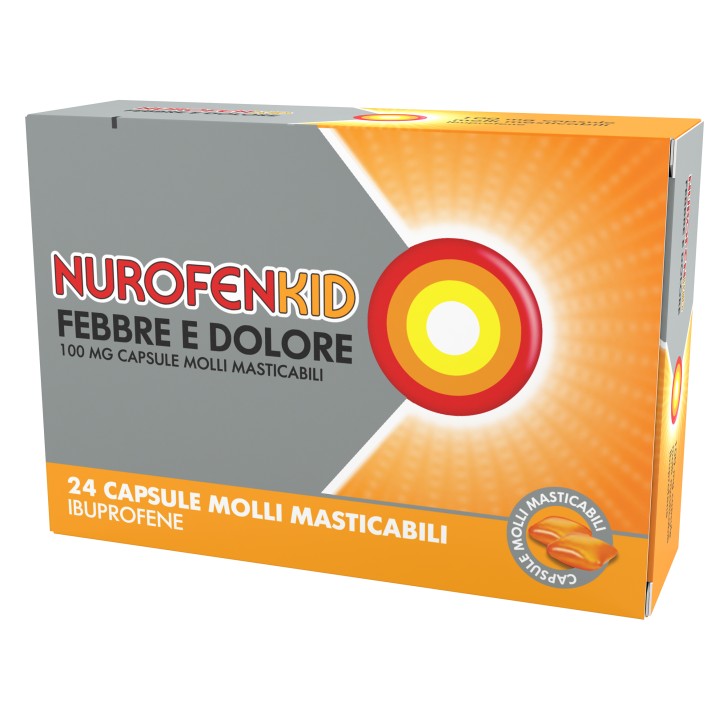 NUROFENKID FEB DOL 24 capsule 100 mg