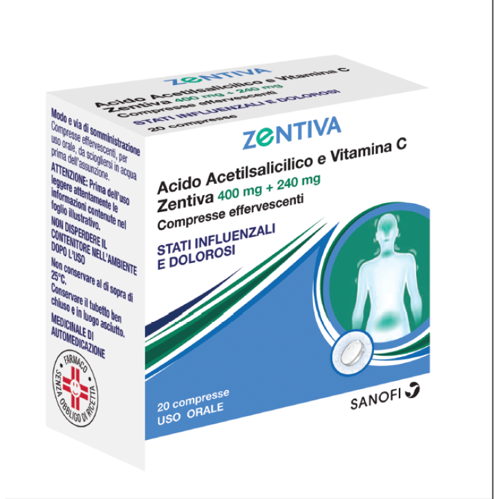 ACIDO ACETILS VIT C ZEN*20CPR