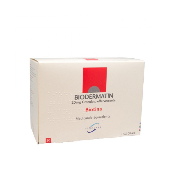 BIODERMATIN 30 bustine effervescenti 20 mg