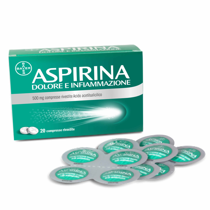 ASPIRINA DOLORE E INFIAMMAZIONE 20 compresse rivestite 500 mg