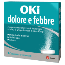 OKI DOLORE E FEBBRE 12 compresse effervescenti 25 mg
