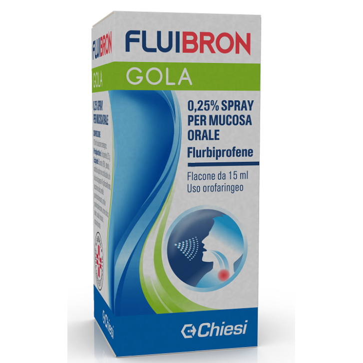 FLUIBRON GOLA*spray mucosa orale 15 ml 0,25%