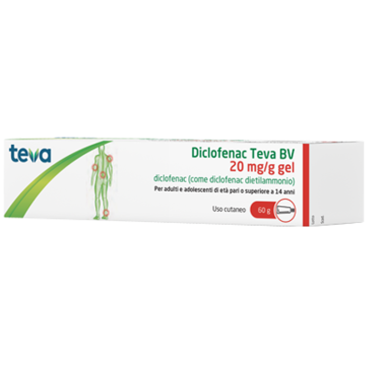 DICLOFENAC (TEVA B.V.)*gel derm 60 g 20 mg/g