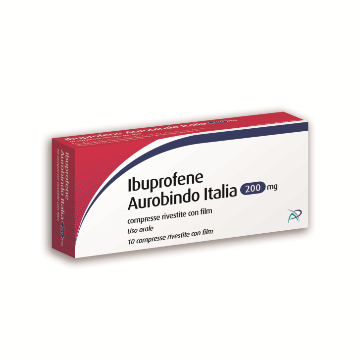IBUPROFENE (AUROBINDO ITALIA)*10 cpr riv 200 mg