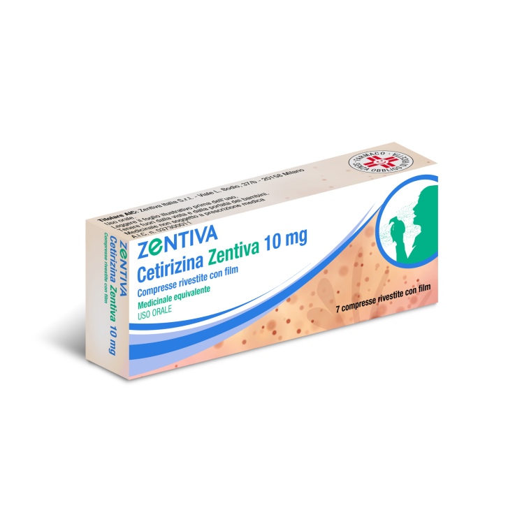 CETIRIZINA (ZENTIVA)*7 cpr riv 10 mg