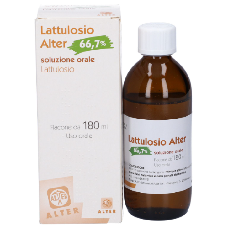 LATTULOSIO (ALTER)*sciroppo 180 ml 66,7% flacone