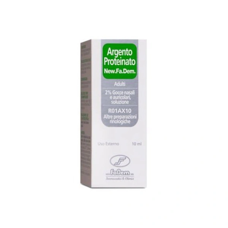 ARGENTO PROTEINATO (NEW.FA.DEM.)*AD gtt orl 10 ml 2%