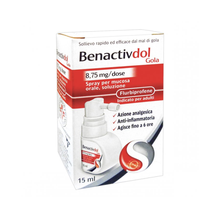 BENACTIVDOLMED*spray mucosa orale 15 ml 8,75 mg/dose