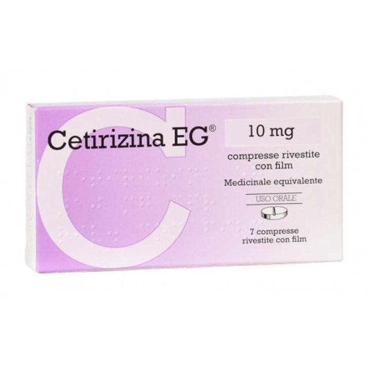 CETIRIZINA (EG)*7 cpr riv 10 mg