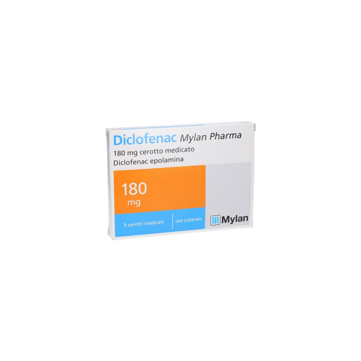 DICLOFENAC (MYLAN PHARMA)*5 cerotti medicati 180 mg