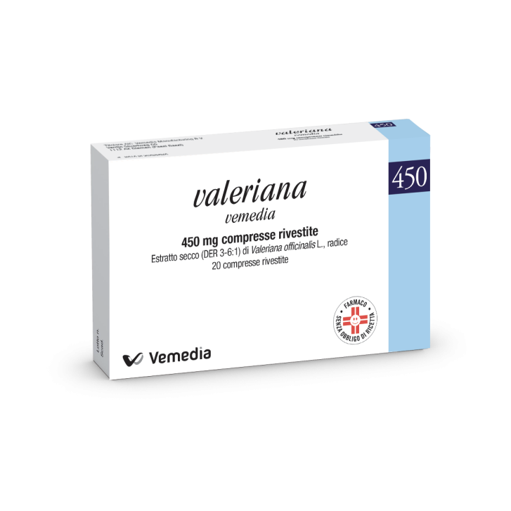 VALERIANA VEMEDIA*20 cpr riv 450 mg