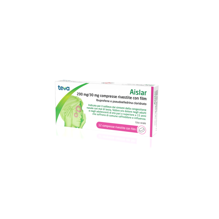 AISLAR*12CPR 200MG+30MG<>