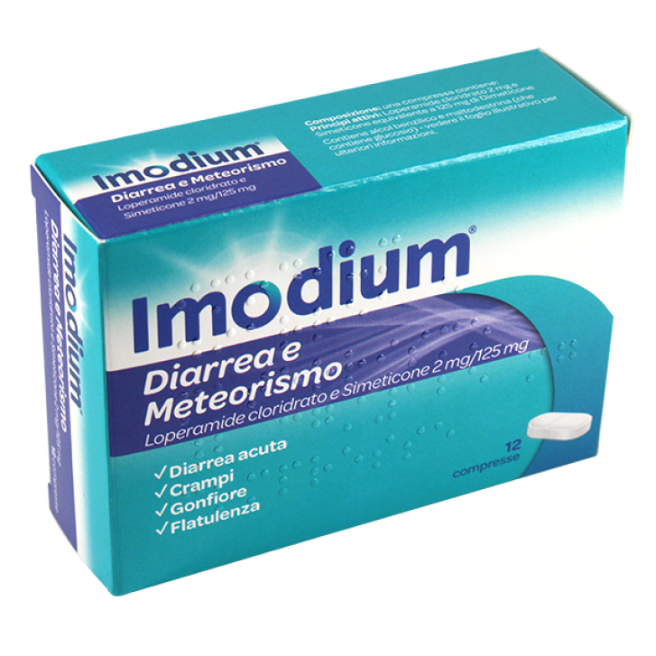 IMODIUM DIARREA E METEOR*12CPR