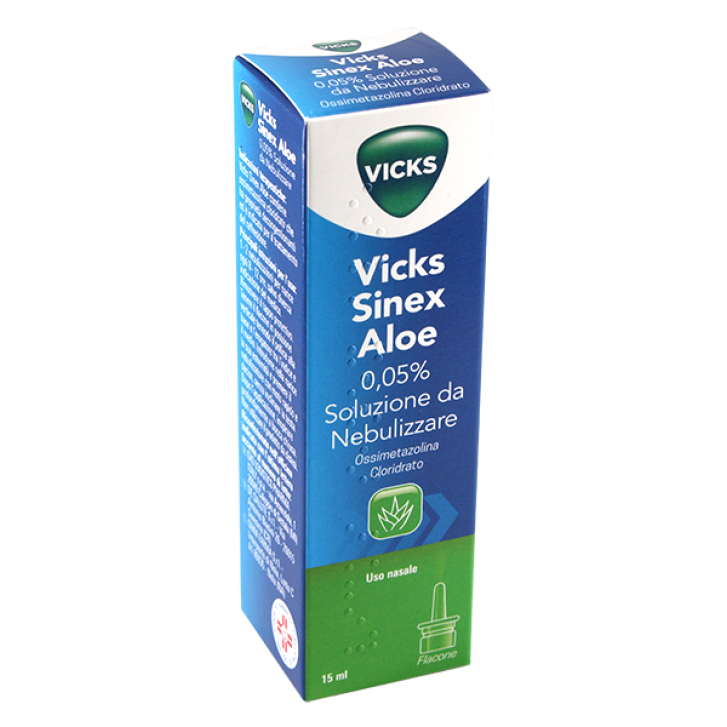 Vicks Sinex Aloe Soluzione da Nebulizzare per Raffreddore 15ml - Vicks Vicks Sinex Aloe Soluzione da Nebulizzare per Raffreddore 15ml - Vicks