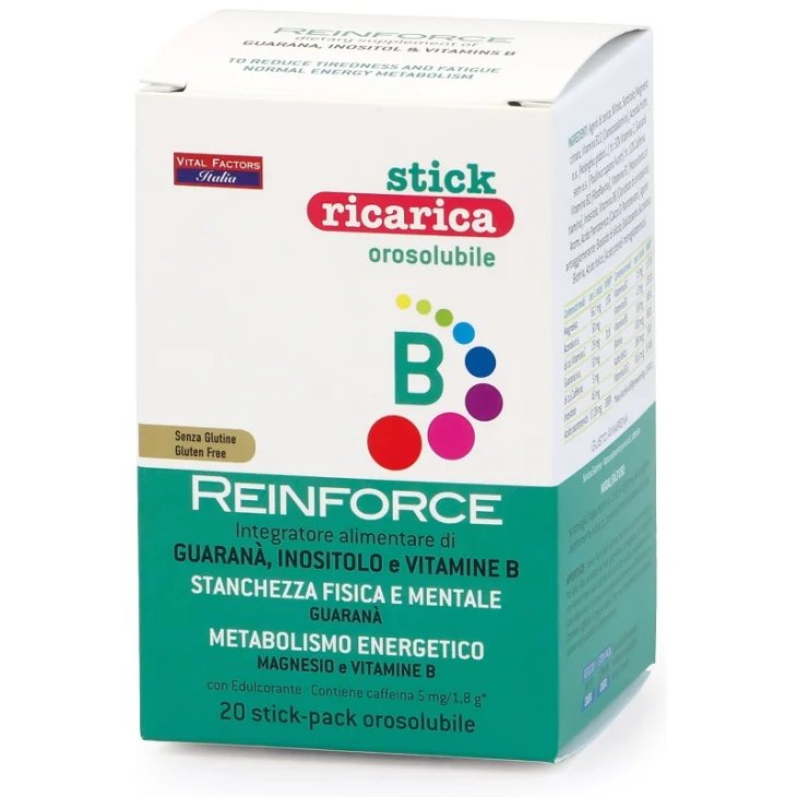 Vital Factors Integratore Reinforce Vitamine B Con Acerola, 20 Stick - Immagine 4